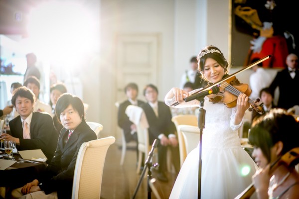 花嫁の演奏｜結婚式当日