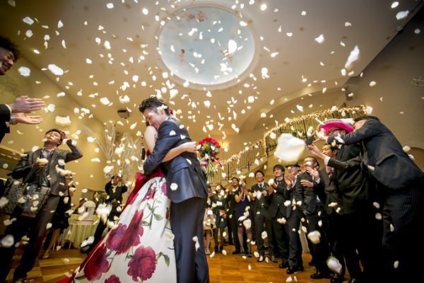 結婚式のラストシーン